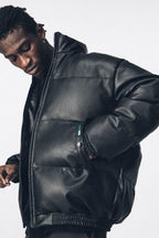 Antidote PU Leather Down Jacket