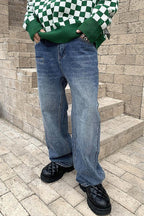 CZ Washed Vintage Loose Jeans