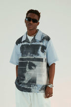 Empty Reference Youth Portrait Print Cuban Shirt
