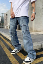 CZ Vintage Patch Flared Jeans