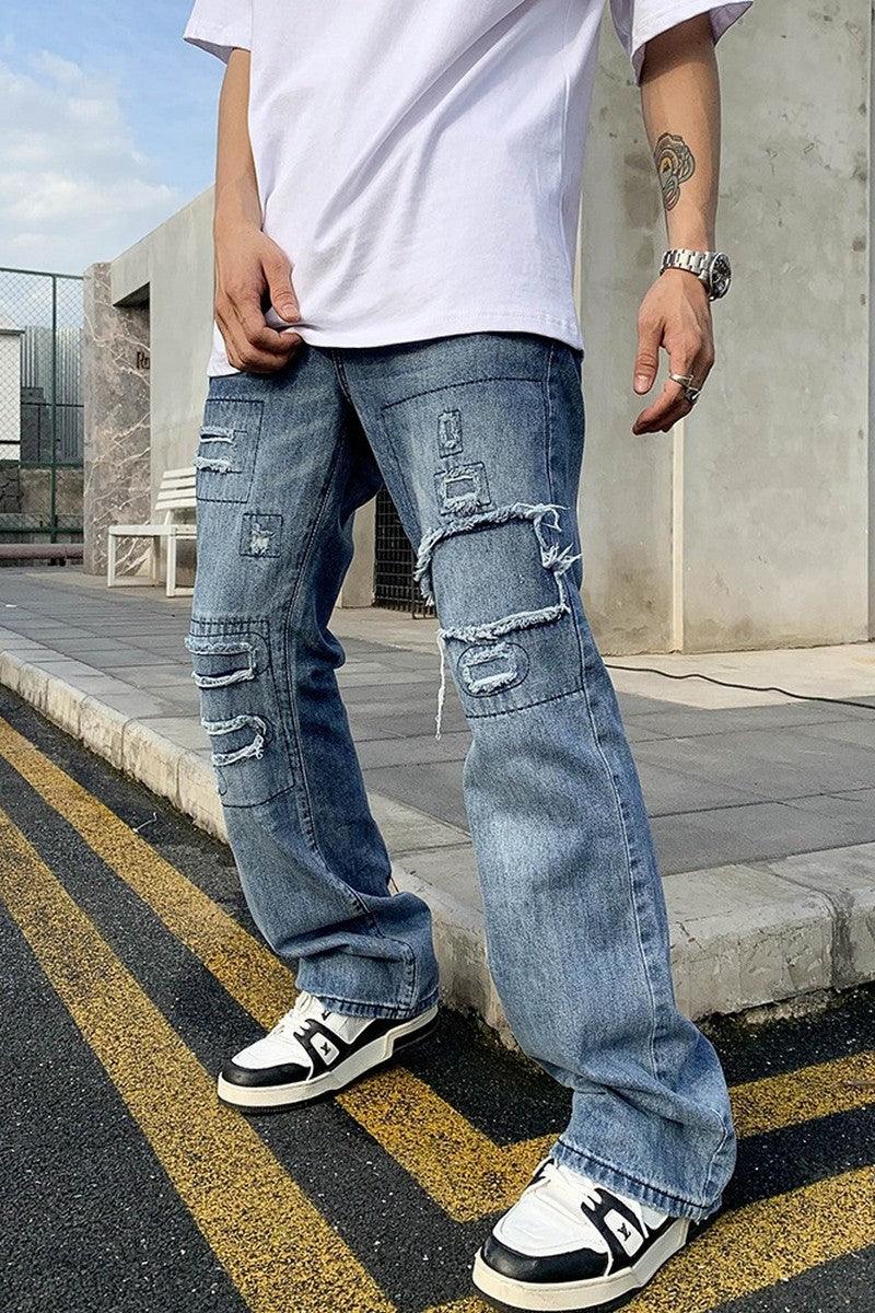 CZ Vintage Patch Flared Jeans