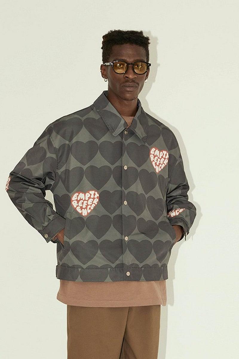 Empty Reference Love Print Down Jacket