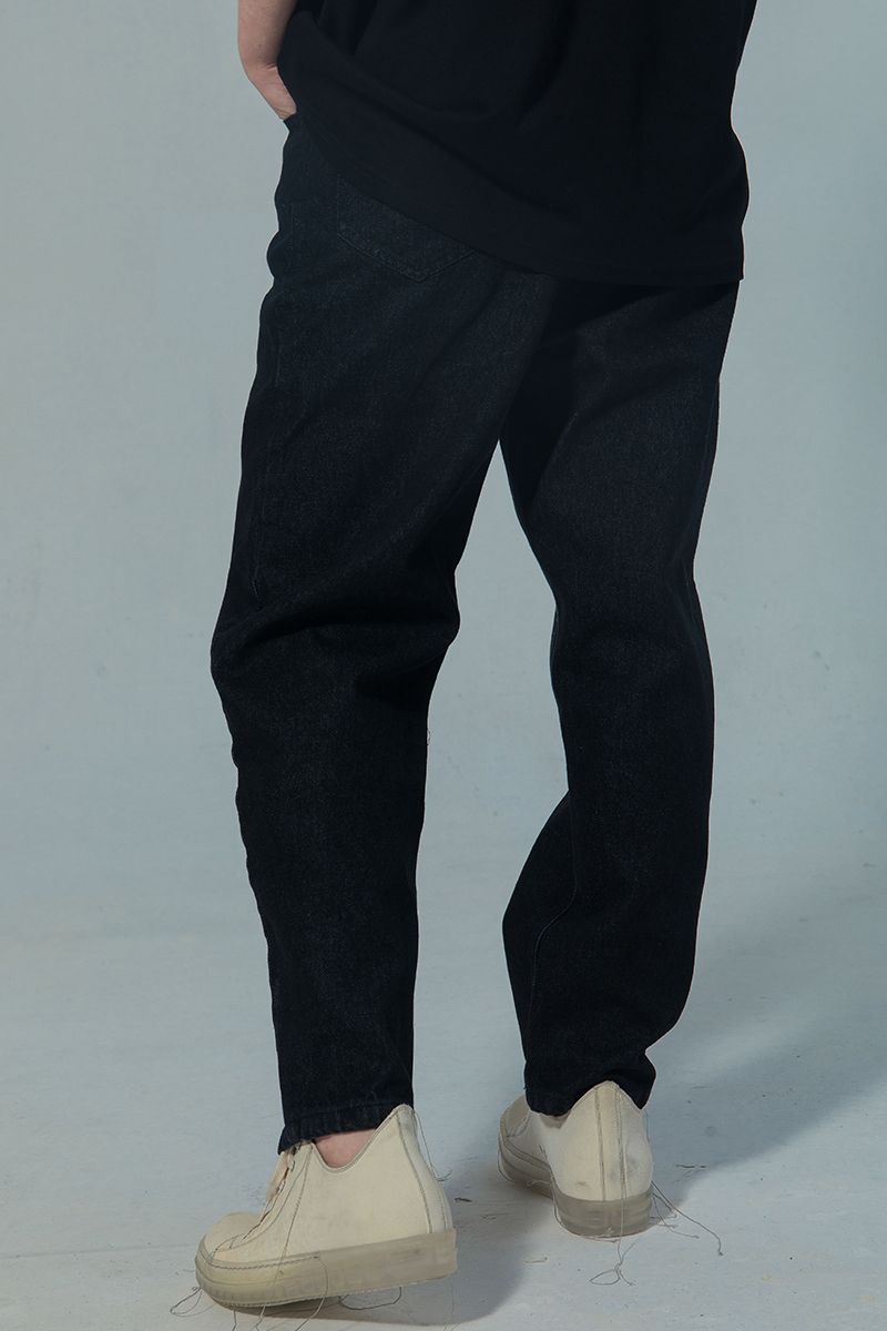 THINGY Black Straight Jeans