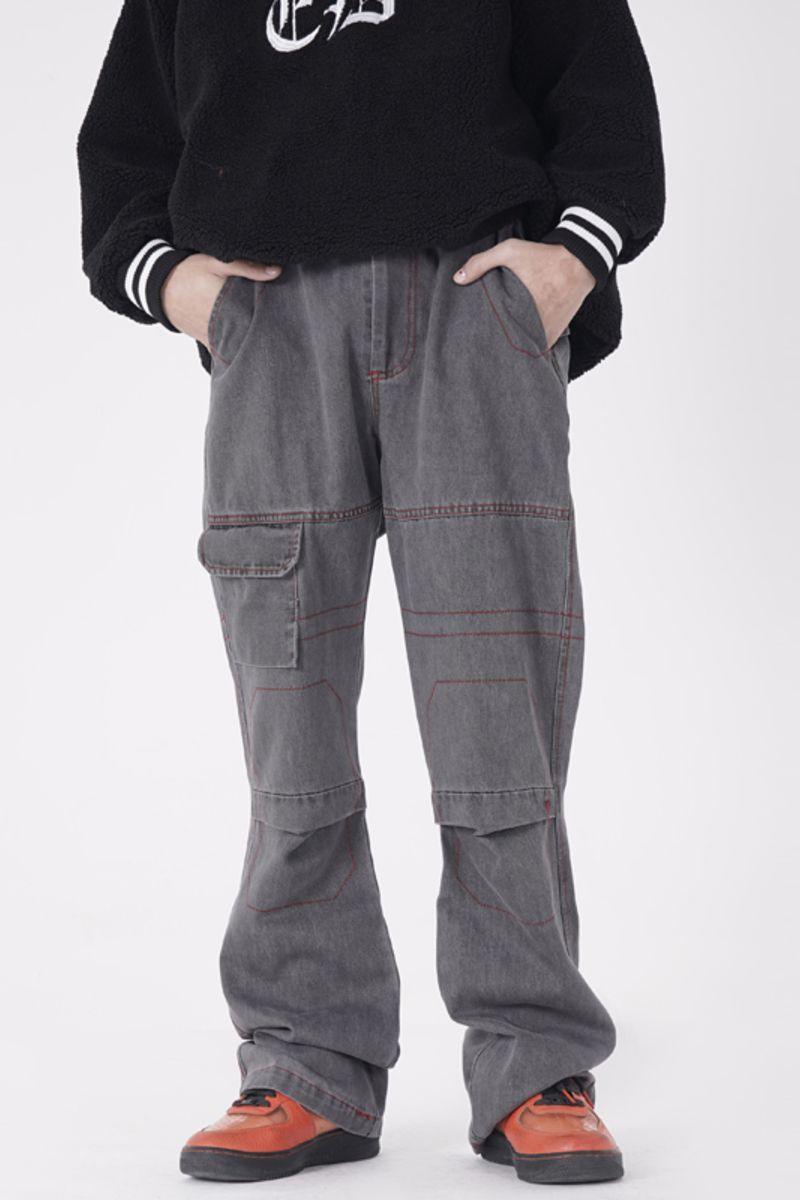 CZ Dark Washed Flared Jeans