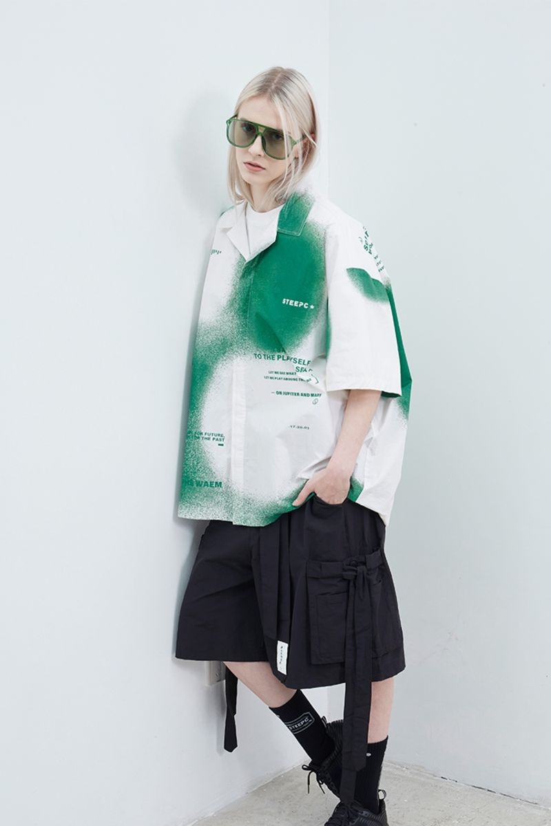 STEEPC Logo Inkjet Cuban S/S Shirt