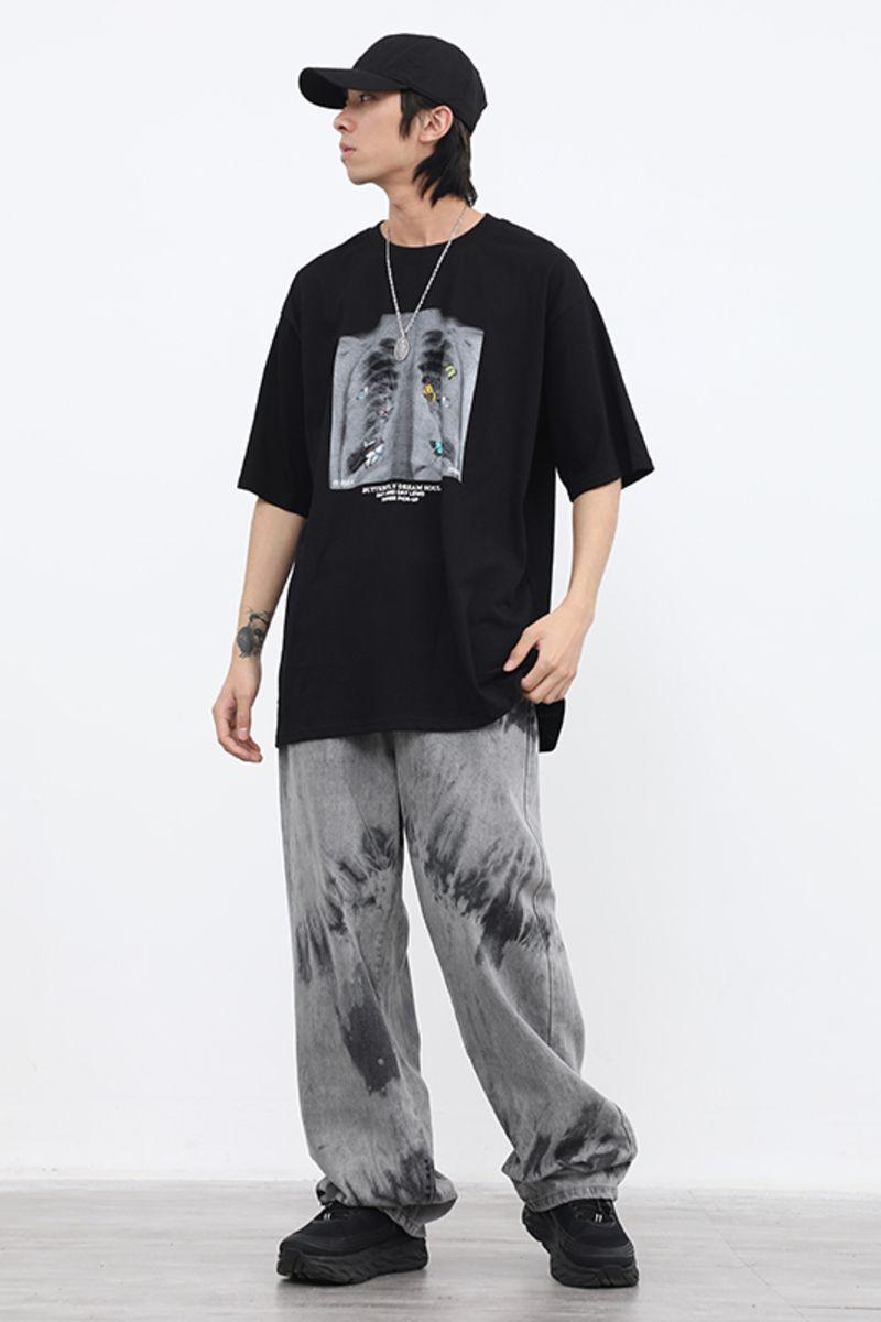 CZ Tie Dyed Loose Jeans