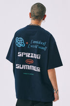 Antidote Globe Print Logo Tee