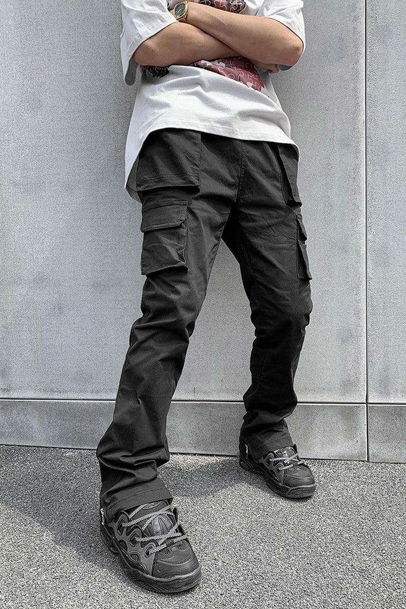 CZ Multi-Pocket Straight Flared Trousers