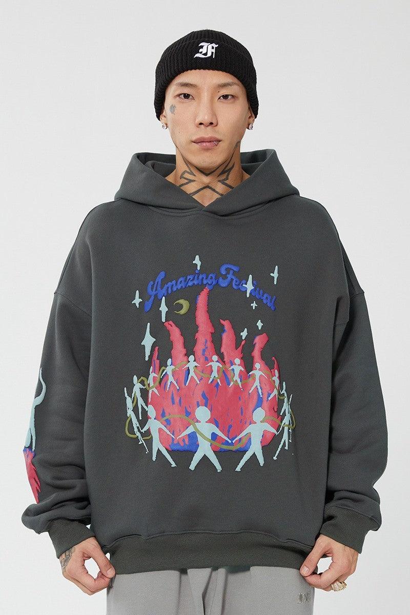 F2CE Festival Foam Print Hoodie