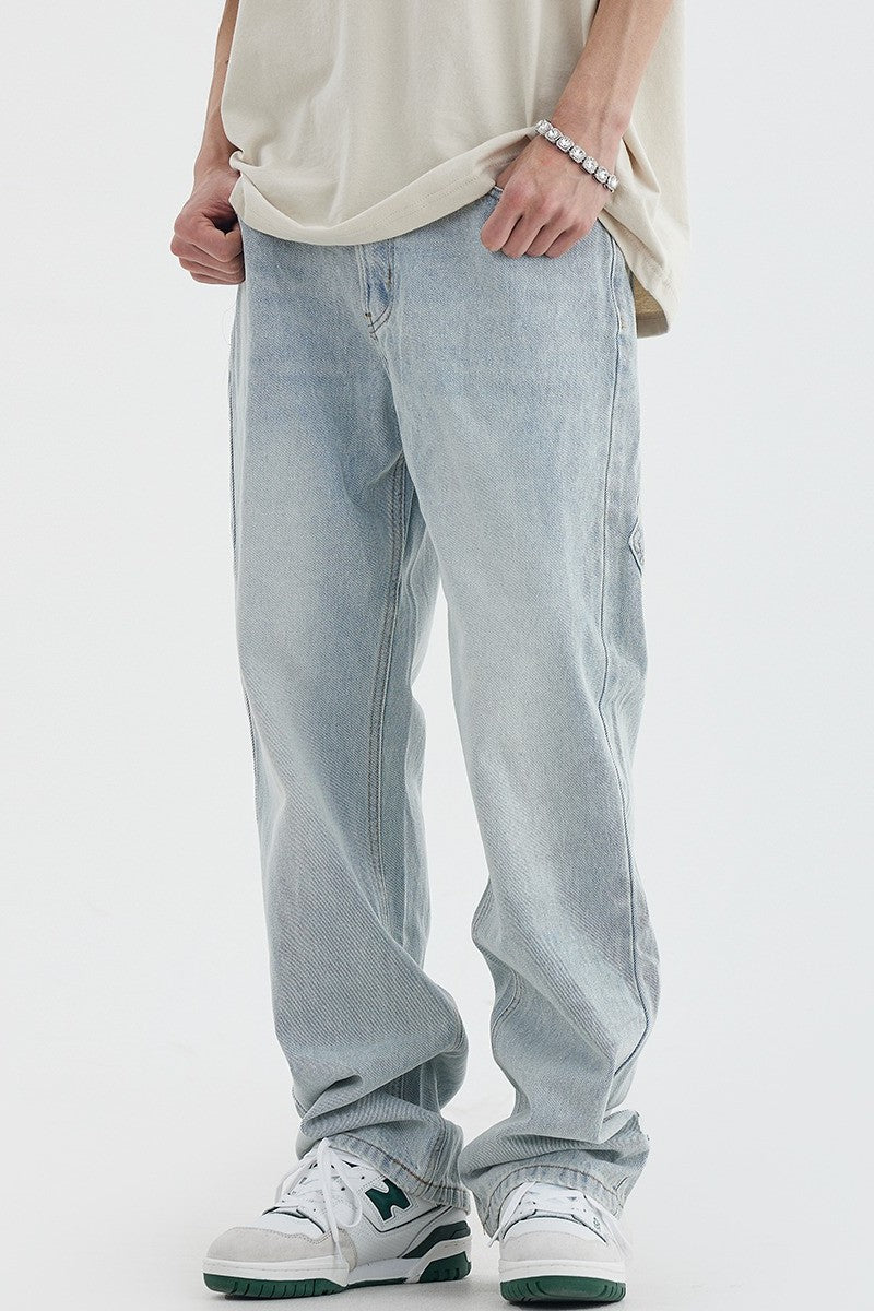 Falling Down Printed Loose Jeans - EU Only