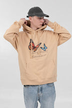 Center of Rotation Butteflies Print Hoodie