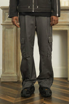 Empty Reference Casual Straight Pockets Trousers