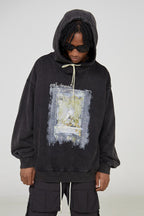 STEEPC Oil Painting Loose Hoodie