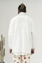 CZ Ripped Knit Turtleneck - UK Only