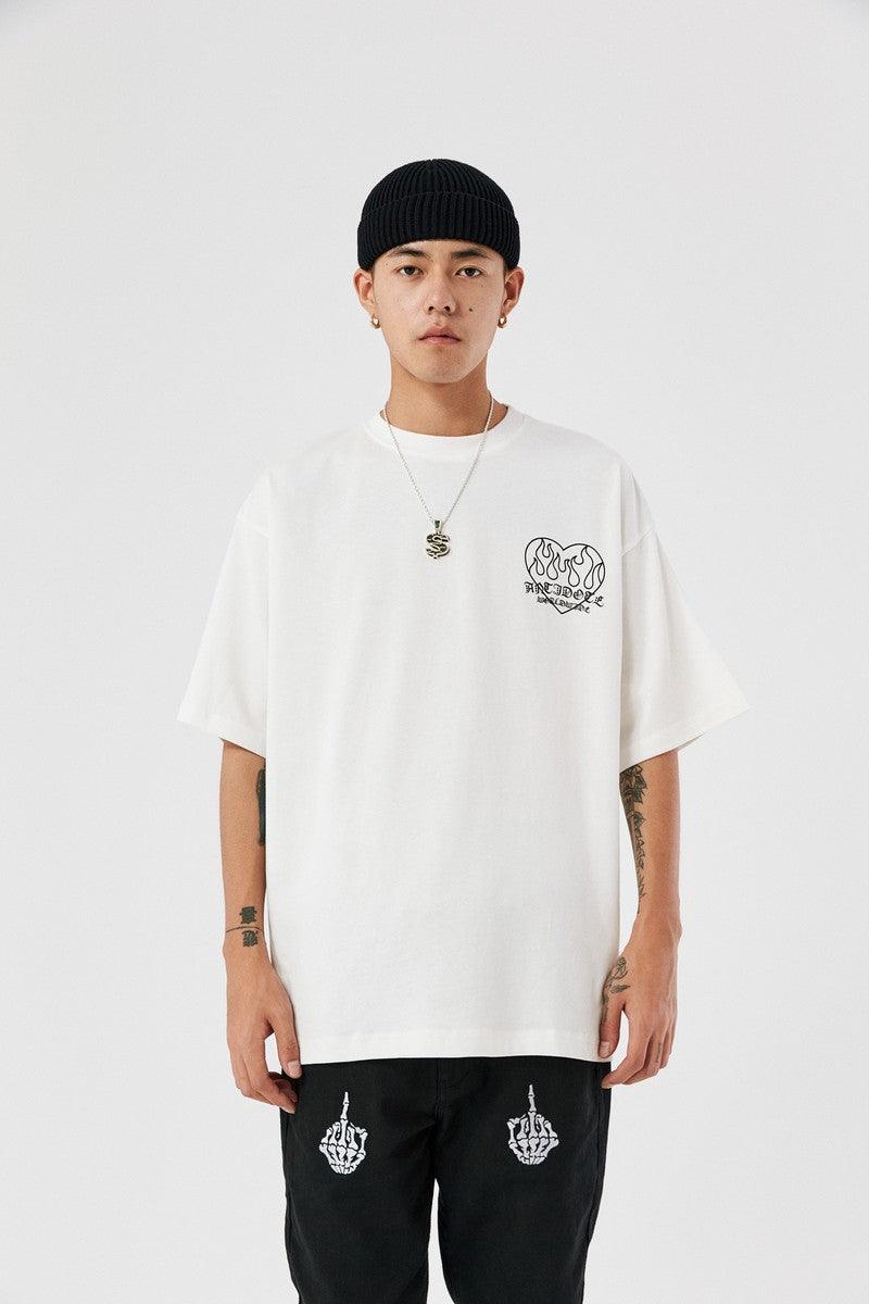 Antidote Flame Love Logo Print Tee
