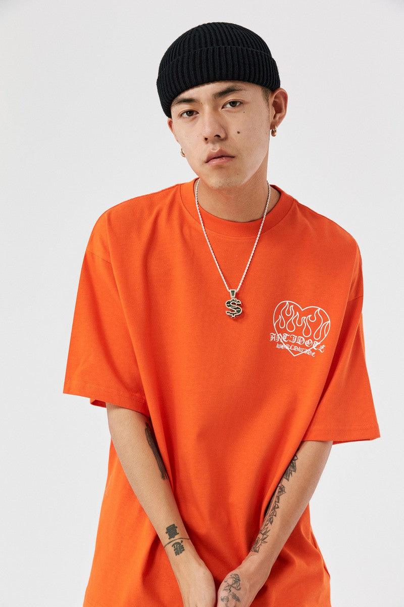 Antidote Flame Love Logo Print Tee