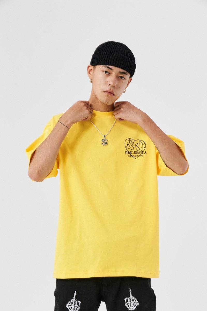 Antidote Flame Love Logo Print Tee