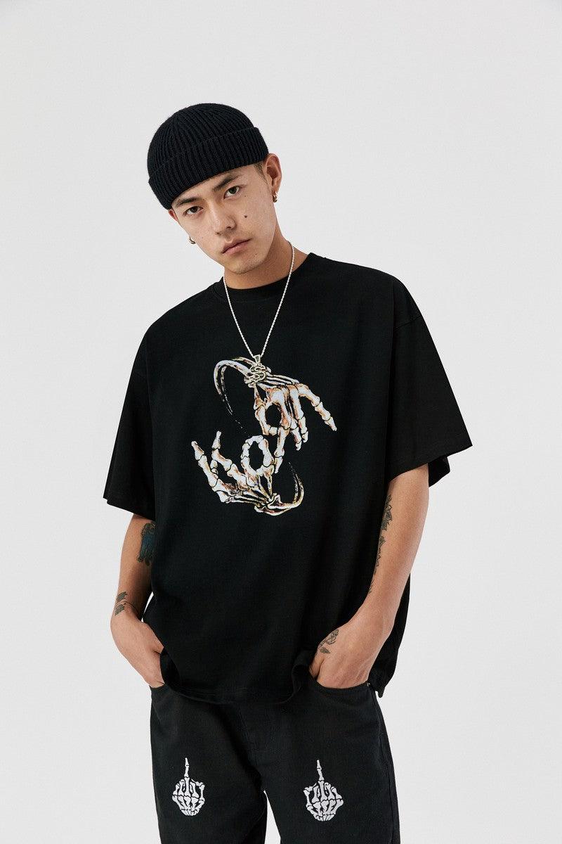 Antidote Skeleton Hands Print Tee