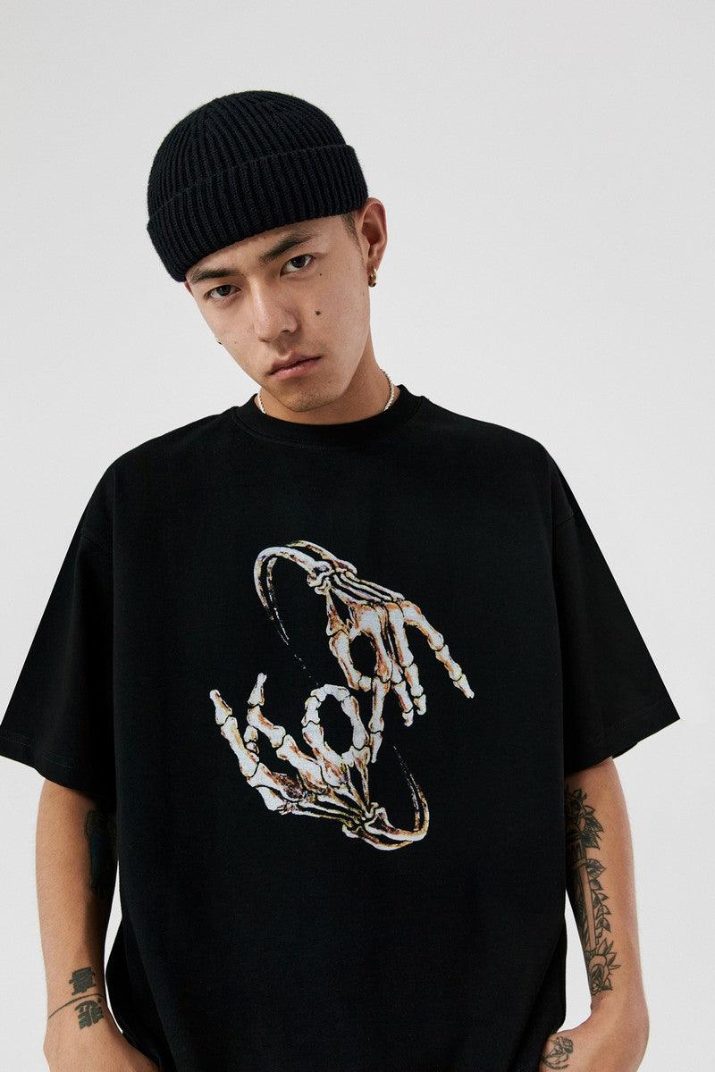 Antidote Skeleton Hands Print Tee