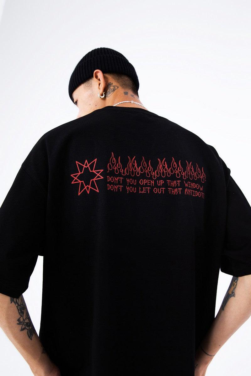Antidote Devil Print Logo Tee