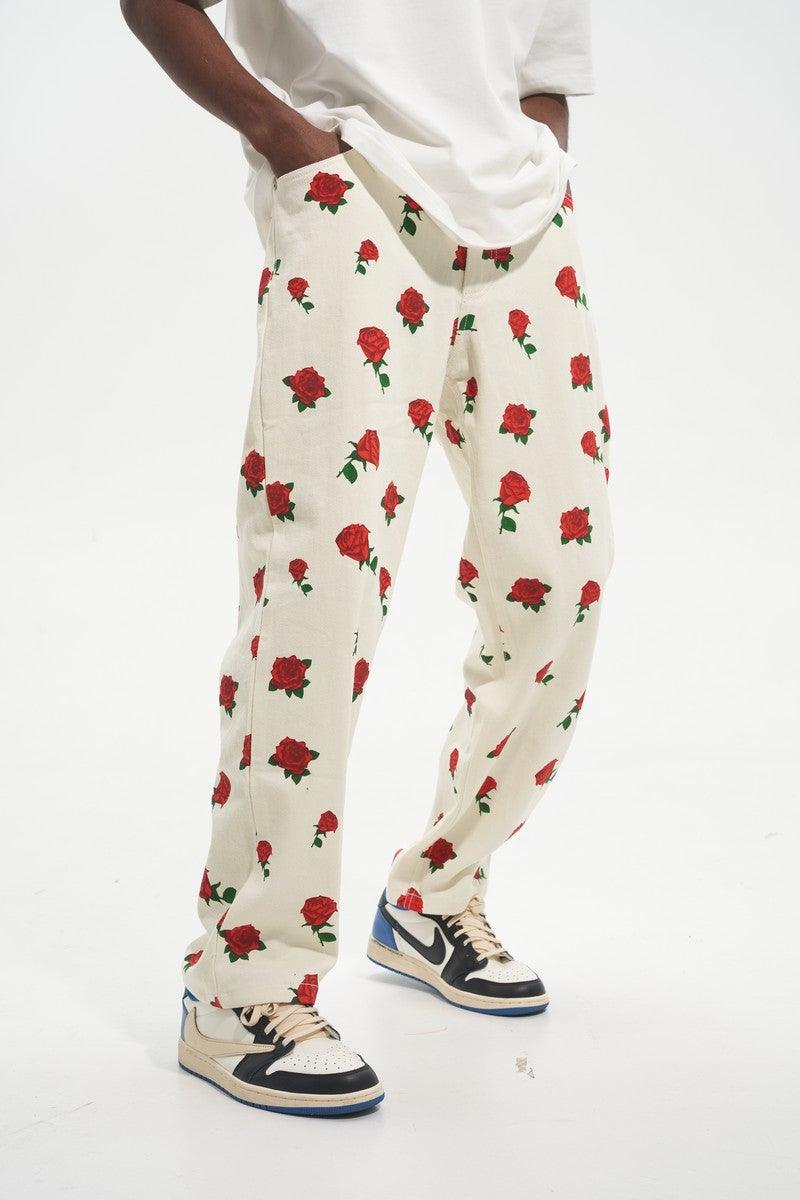 HH Roses Printed Jeans - UK Only