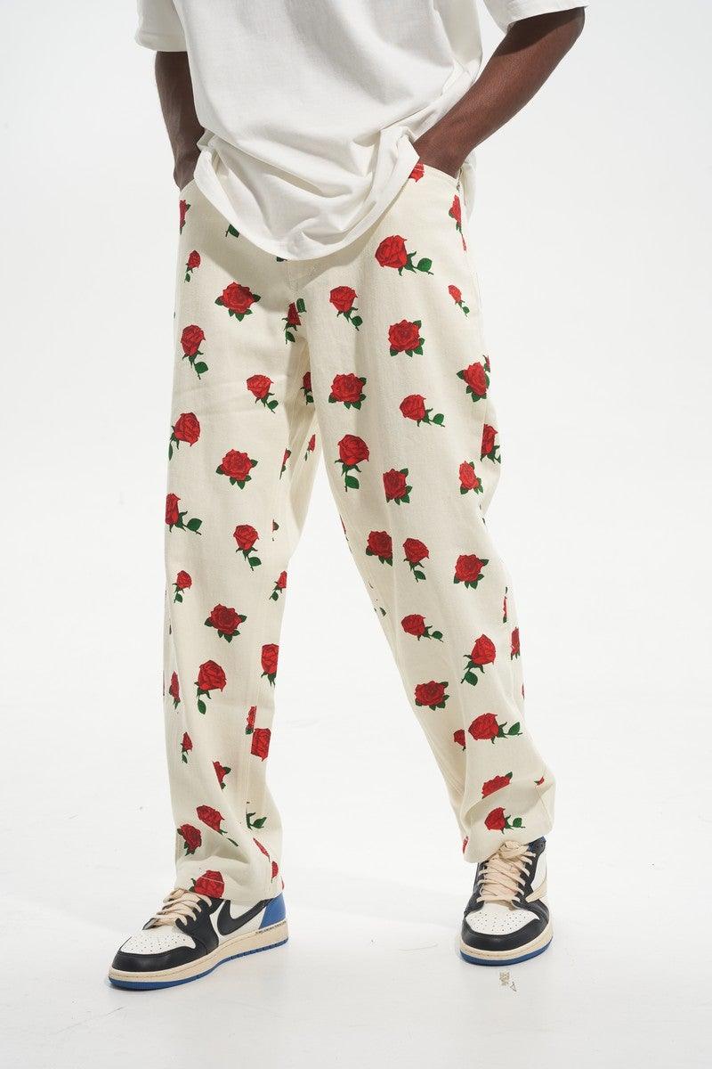 HH Roses Printed Jeans - UK Only