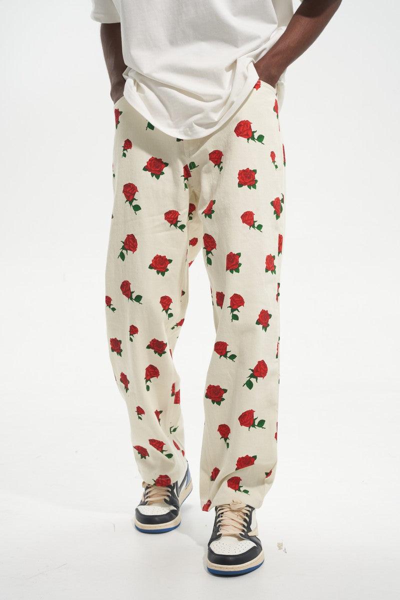 HH Roses Printed Jeans - UK Only