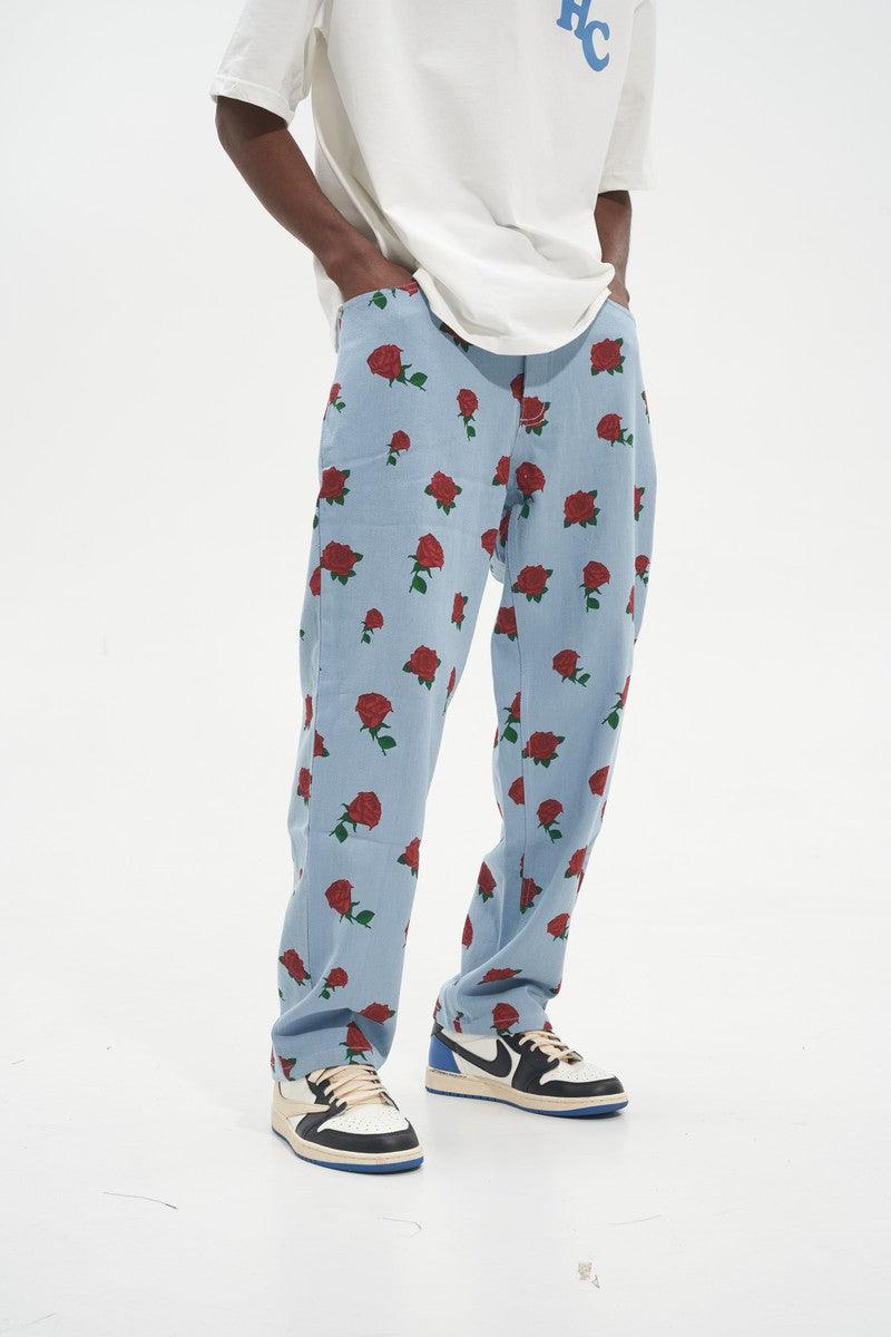 HH Roses Printed Jeans - UK Only