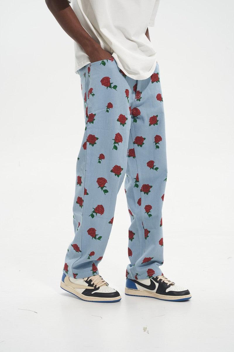 HH Roses Printed Jeans - UK Only