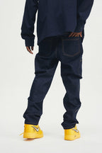 Multi Pocket Washed Jeans