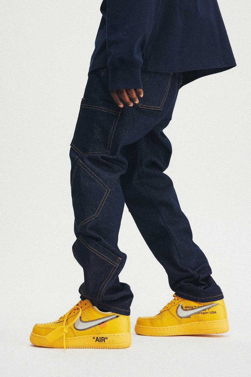 Multi Pocket Washed Jeans