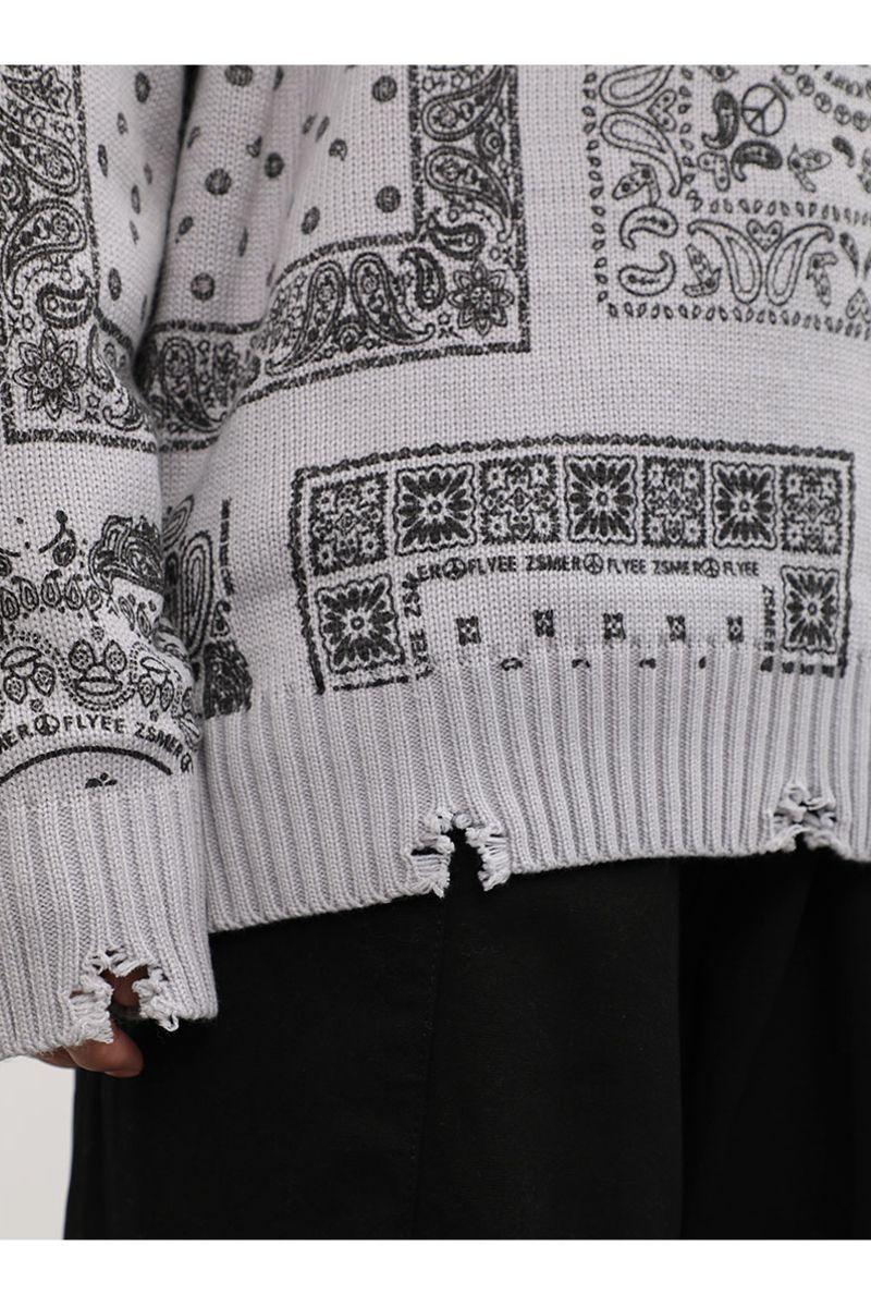 CZ Bandana Ripped Sweater - UK Only