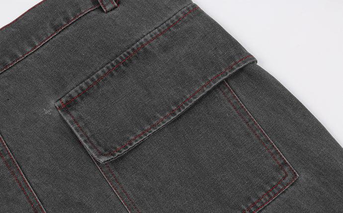 CZ Dark Washed Flared Jeans
