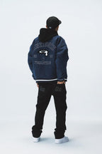 Antidote Embroidered Logo Baseball Jacket