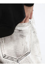 CZ Washed Ink Stained Loose Jeans