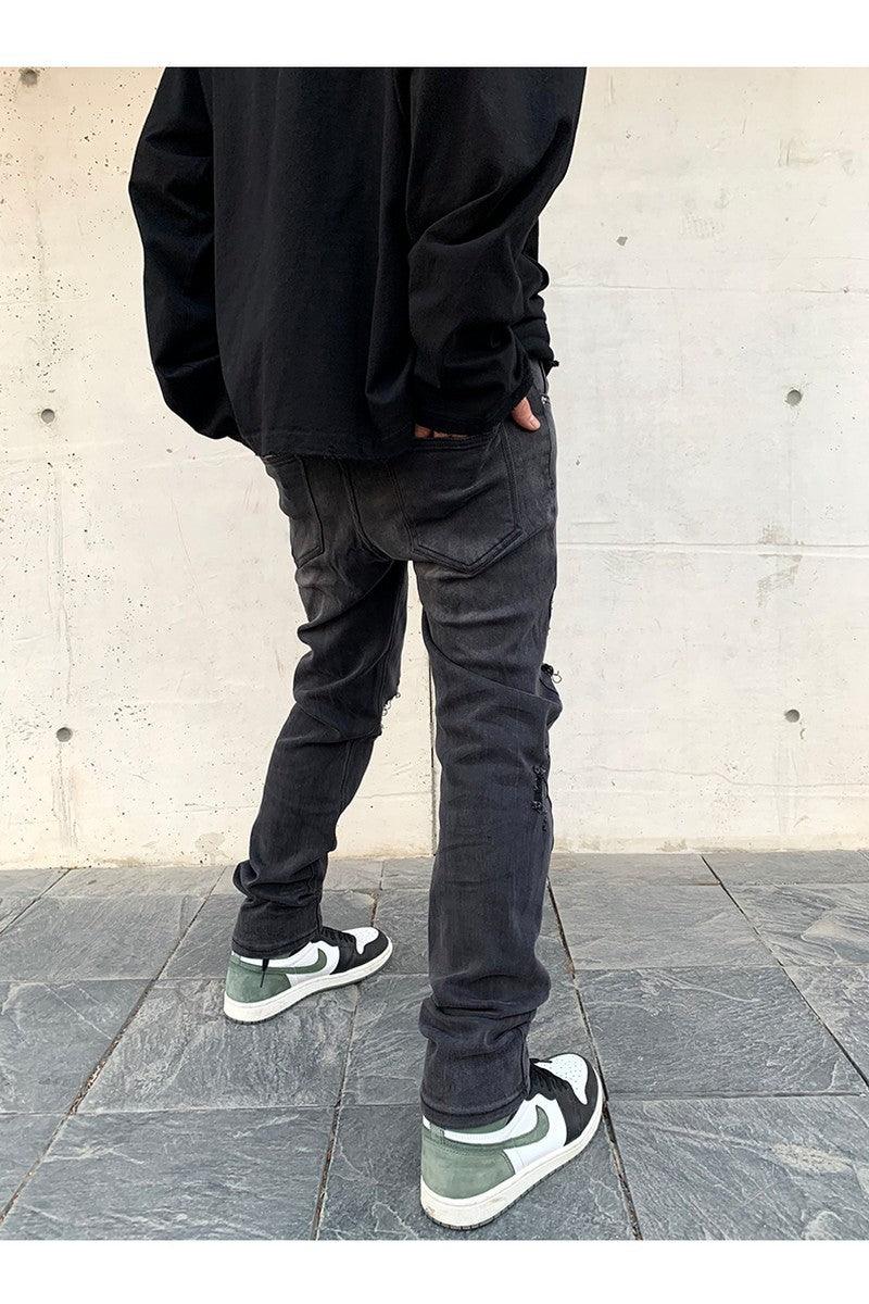 CZ Distressed Slim Fit Jeans