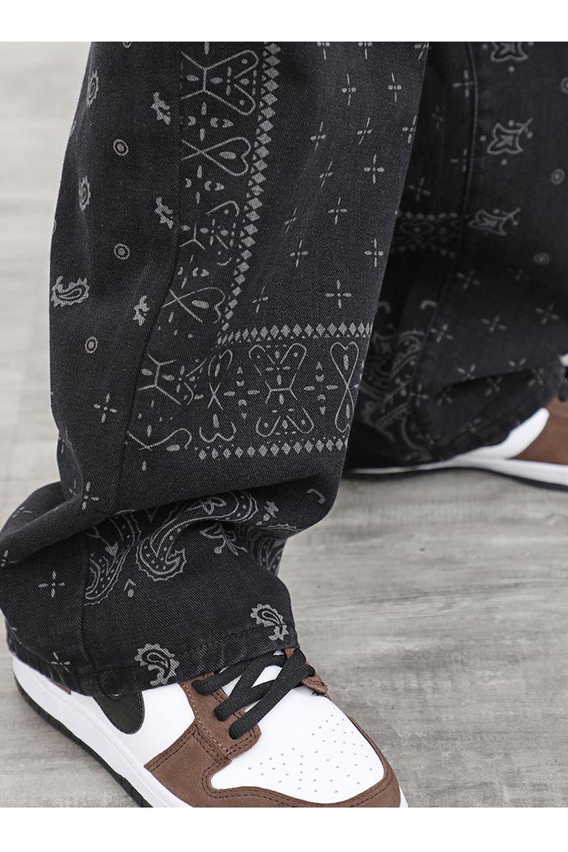 CZ Bandana Pattern Straight Trousers