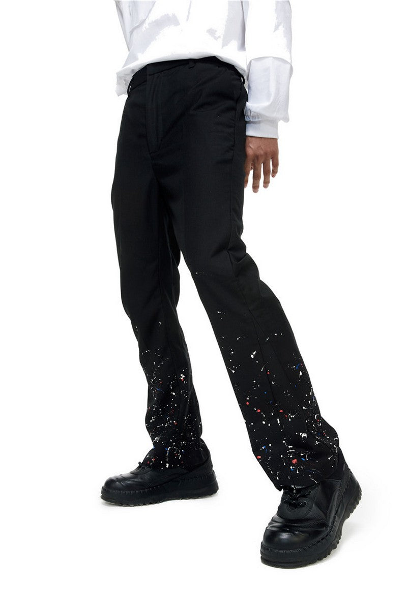 Old Order Splash Ink Flared Trousers