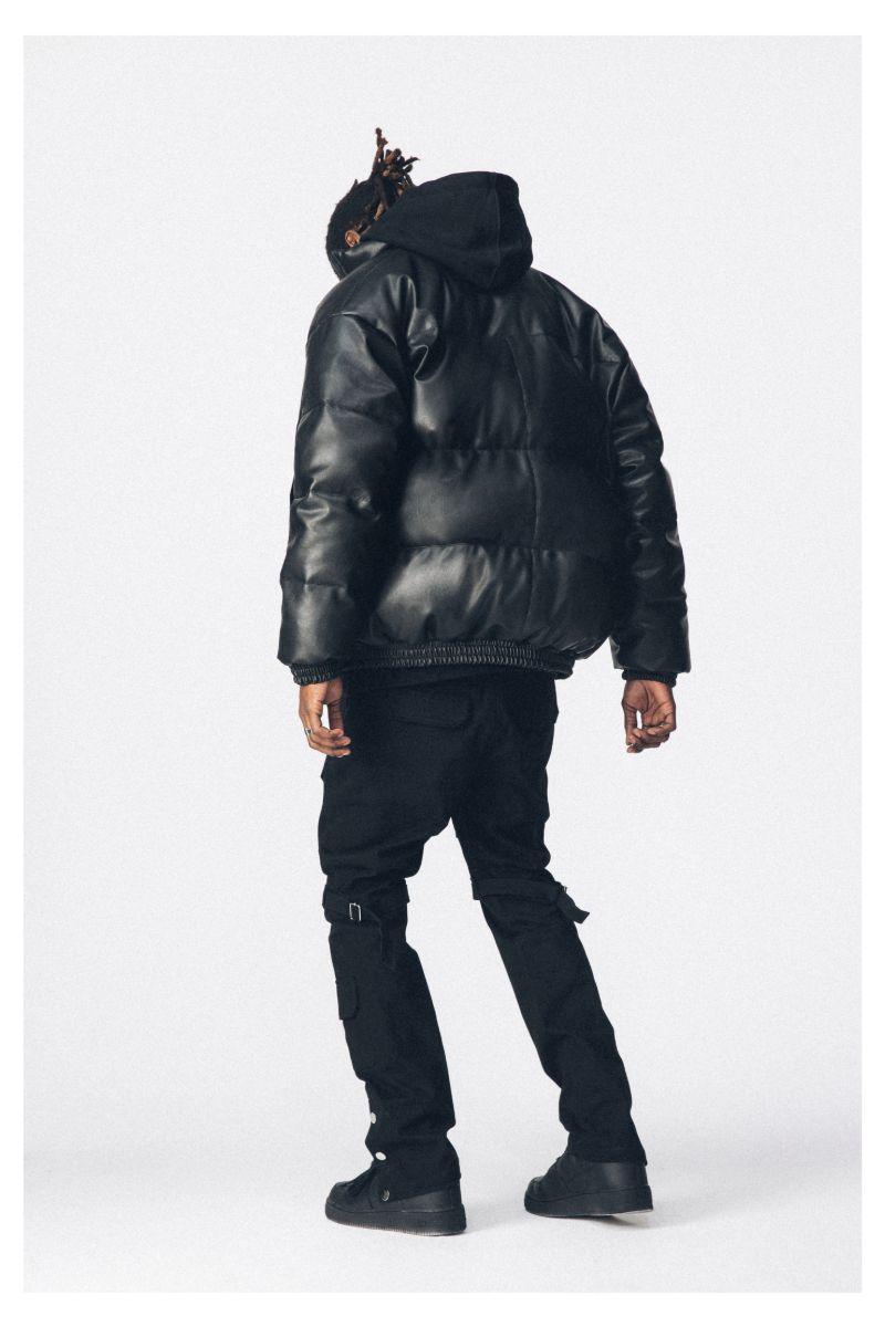 Antidote PU Leather Down Jacket