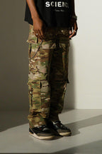 Empty Reference Camouflage Multi Pocket Trousers