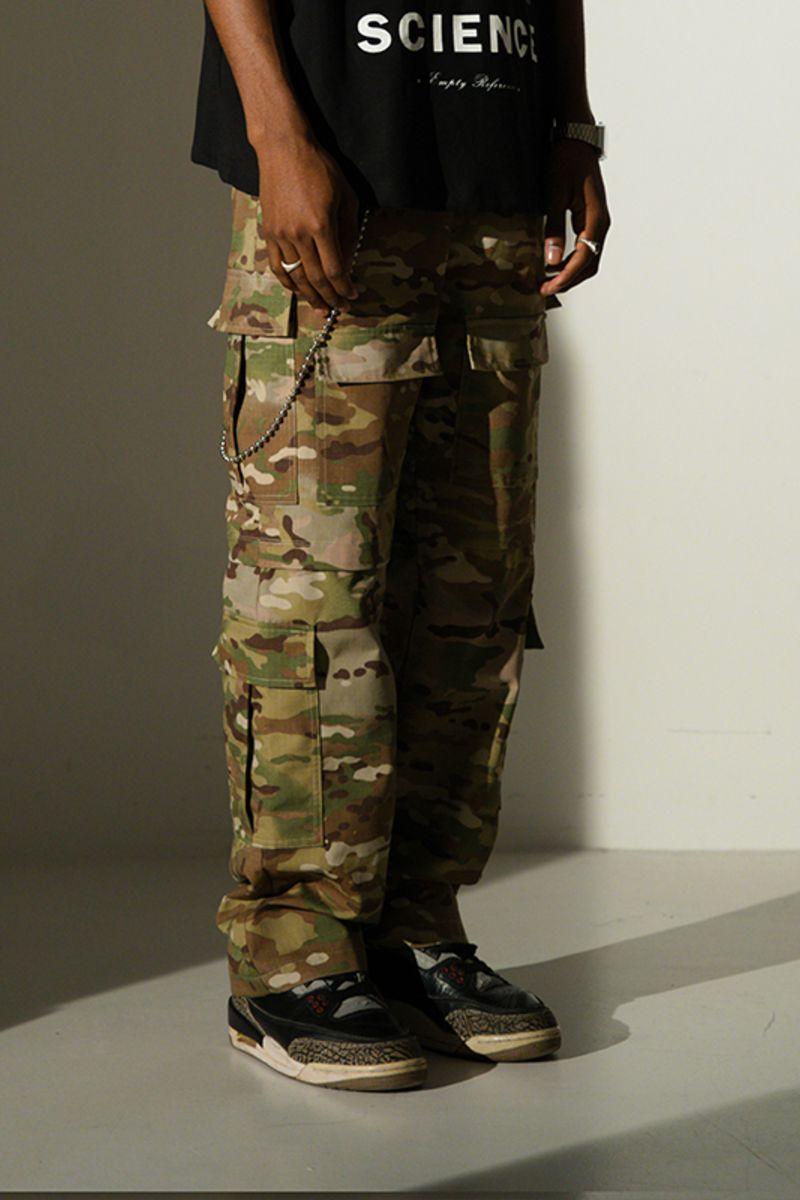 Empty Reference Camouflage Multi Pocket Trousers