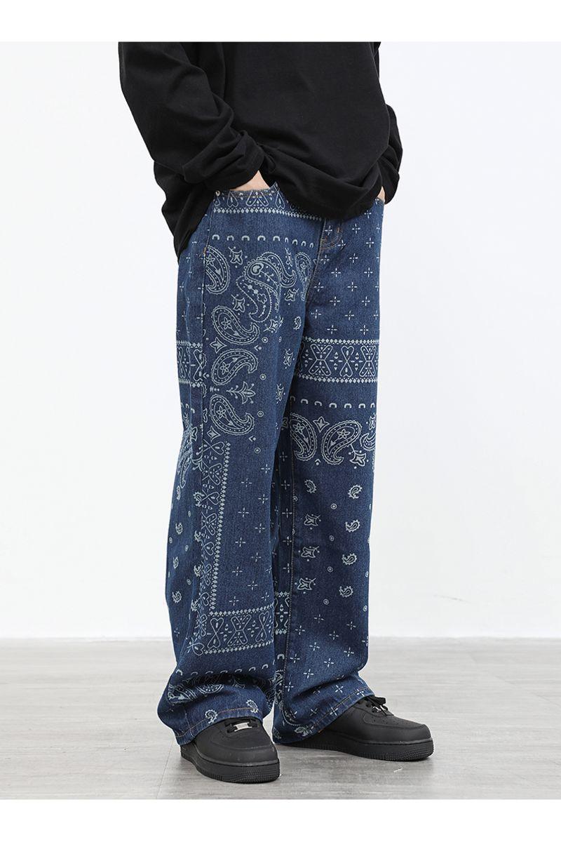 CZ Bandana Pattern Straight Trousers