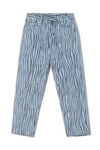 CZ Zebra Pattern Straight Jeans