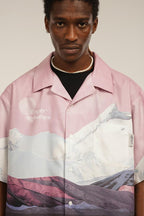 Empty Reference Mountains Print Cuban Shirt