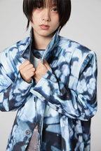 CZ Faces Printed Coat