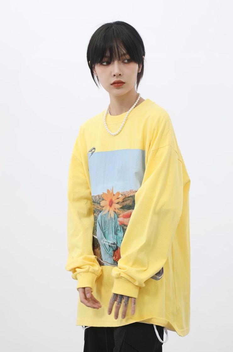 CZ ED Flower Landscape L/S Tee