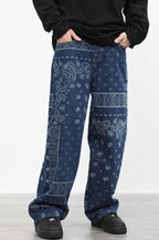 CZ Bandana Pattern Straight Trousers