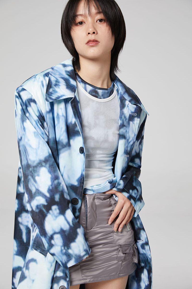 CZ Short Gray Skirt