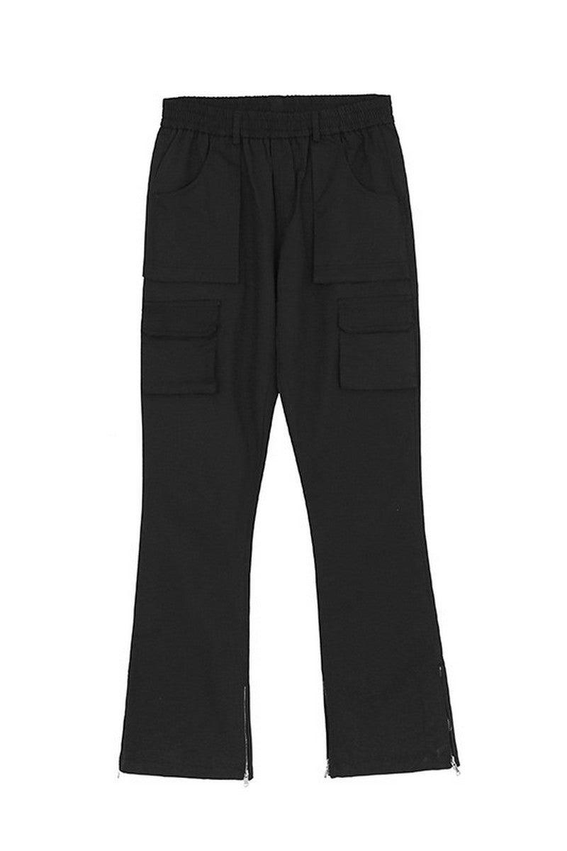 CZ Multi-Pocket Straight Flared Trousers