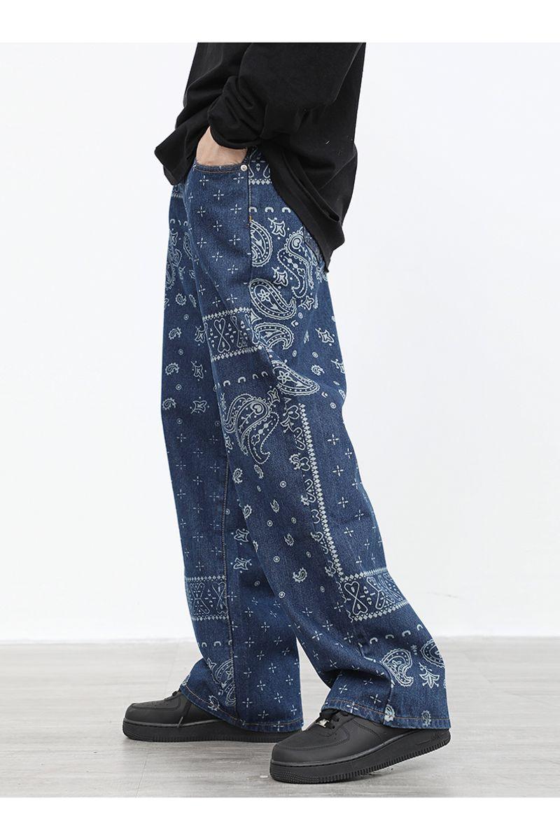 CZ Bandana Pattern Straight Trousers